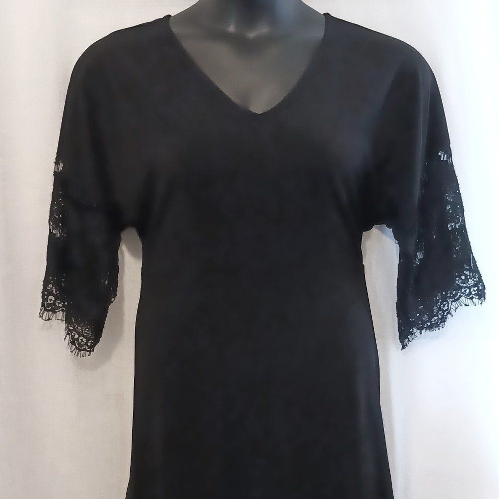NY Collection Women Black Dress Size Small